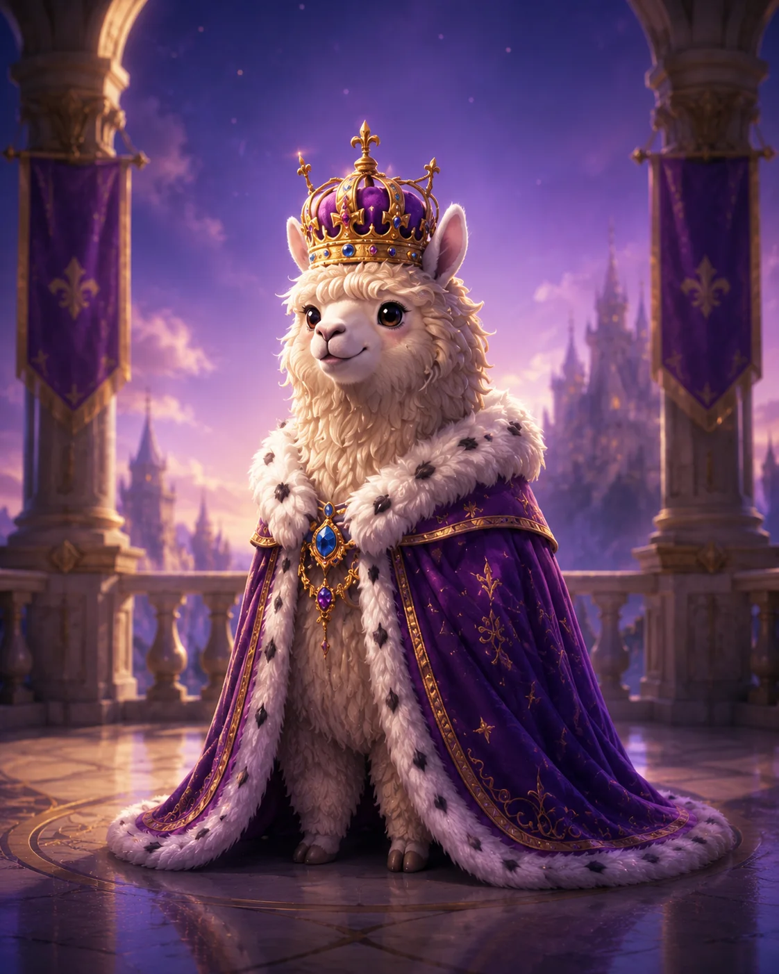 Royalpaca character art