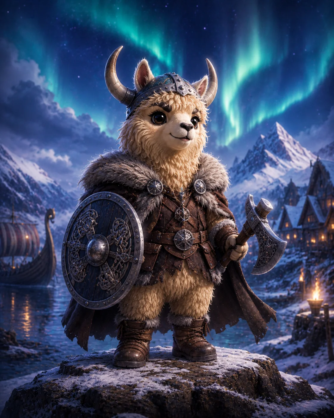 Vikingpaca character art